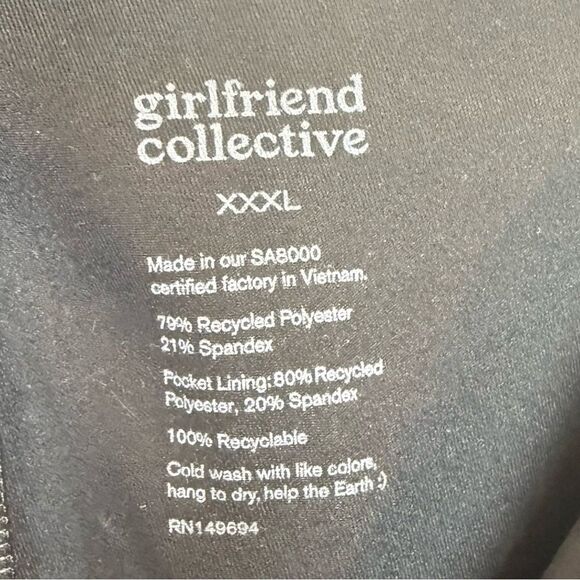 Girlfriend Collective Black Tennis/Golf Skort - Picture 2 of 6